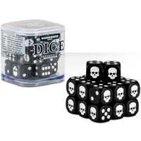 Dice Cube Black - 20 stk 20 terninger til Warhammer 40K/Sigmar